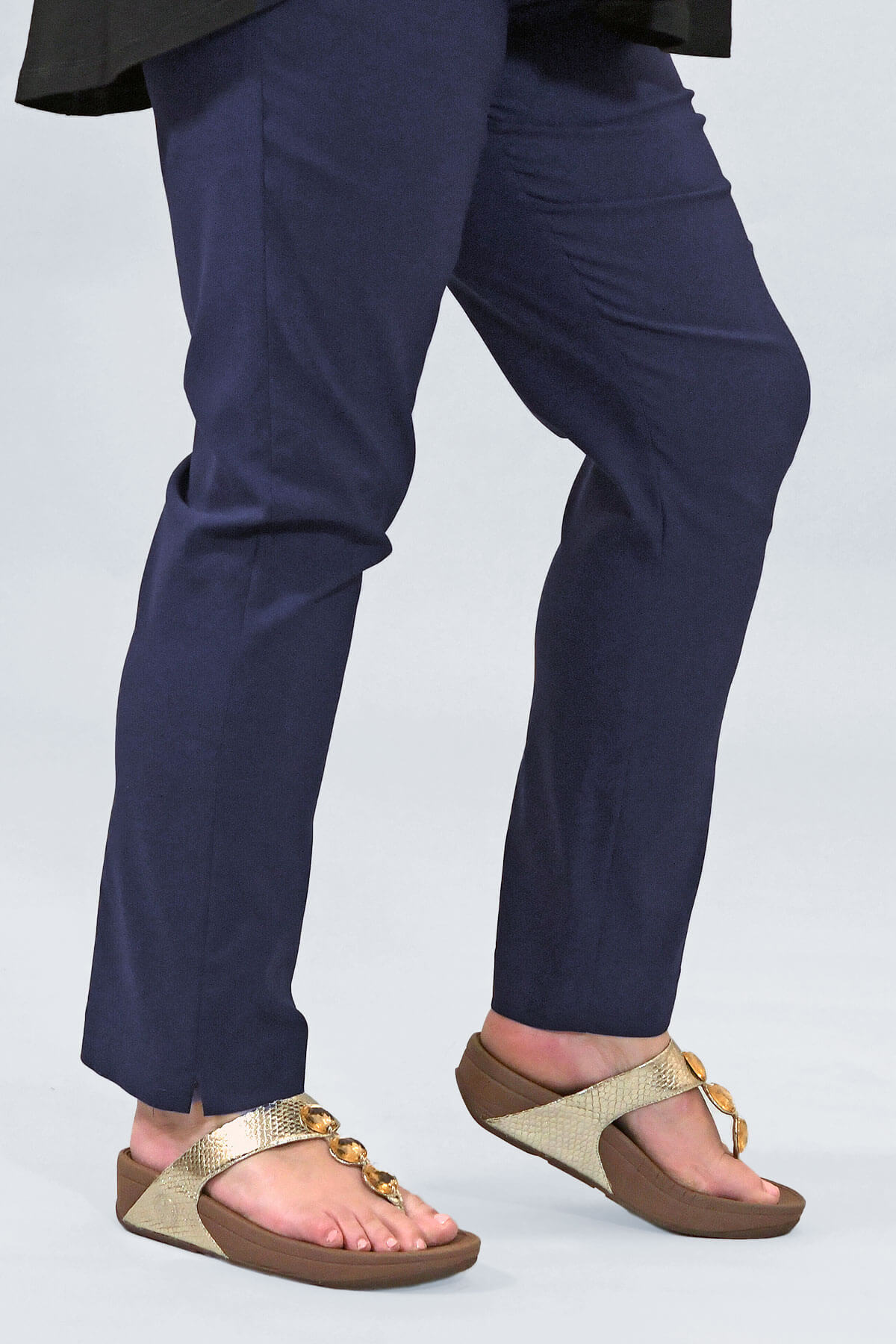 Mona Lisa lightweight narrow trousers - navy