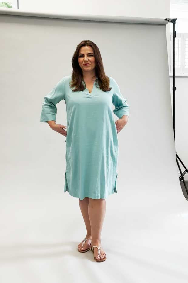 Wasabi Corinna 6 dress/tunic - aqua