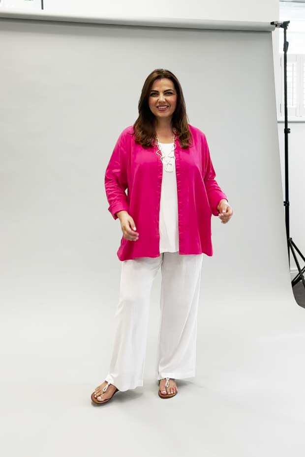 Wasabi Corinna 5 shirt - fuchsia rose