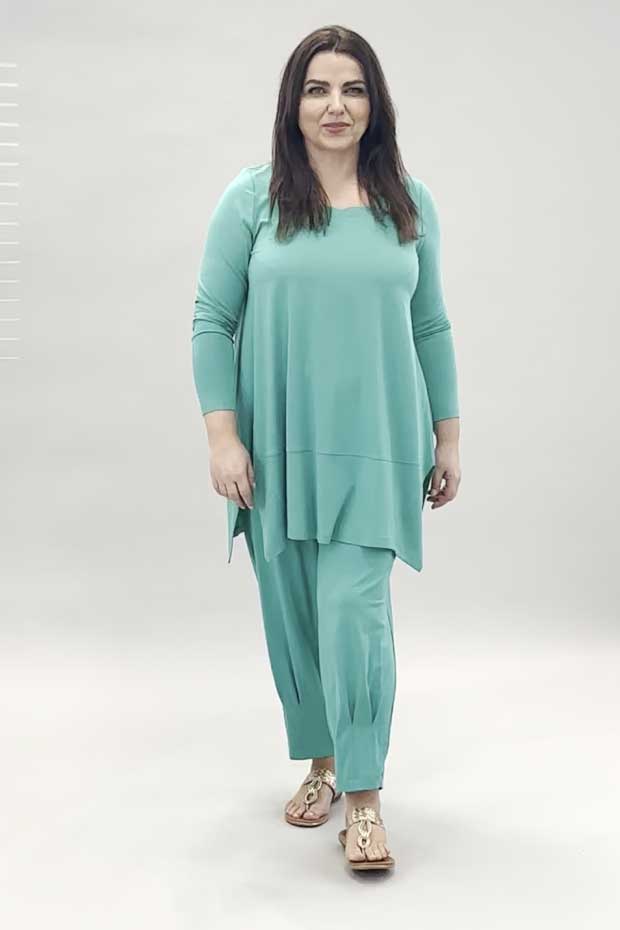 Noen square neck top - mint green