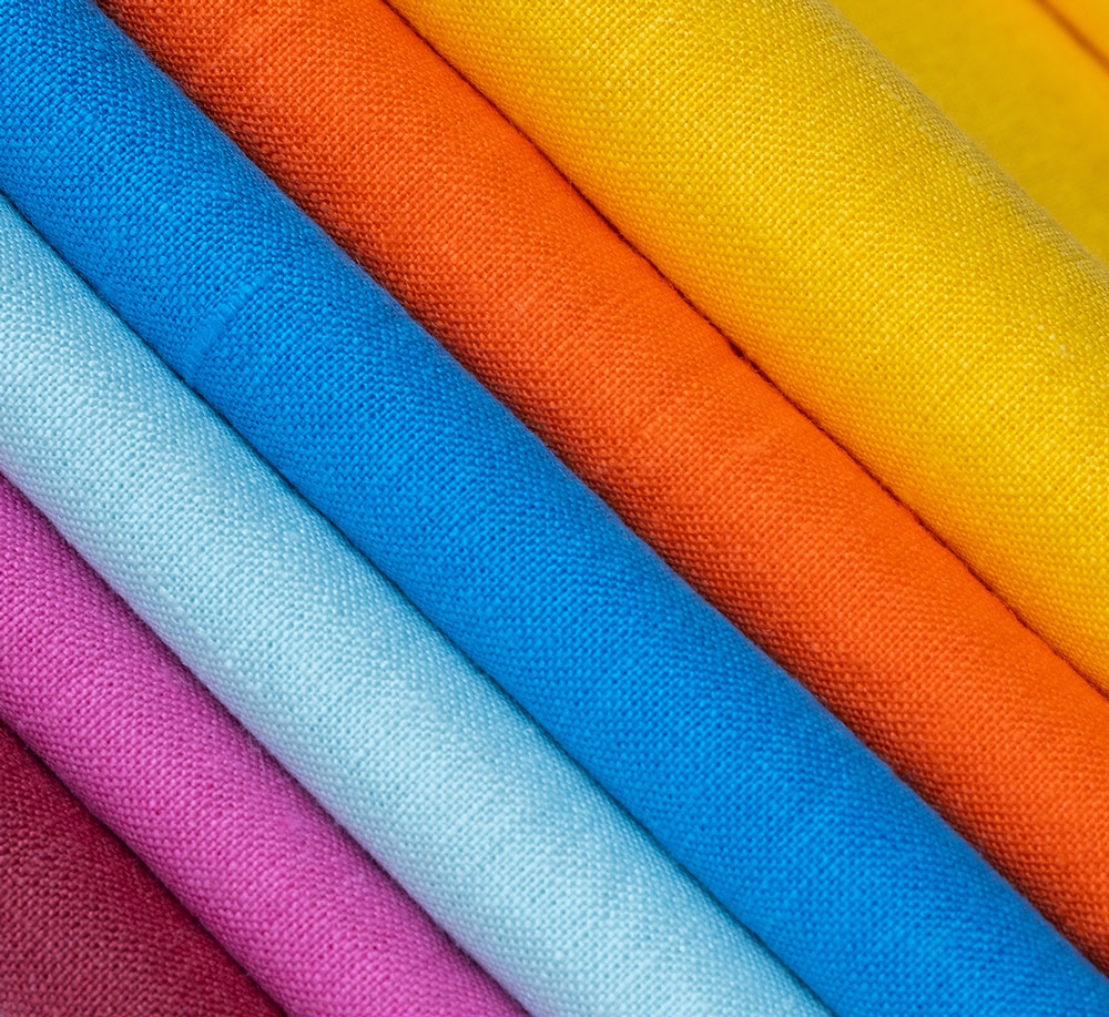 Picture of beautiful colourful linens.