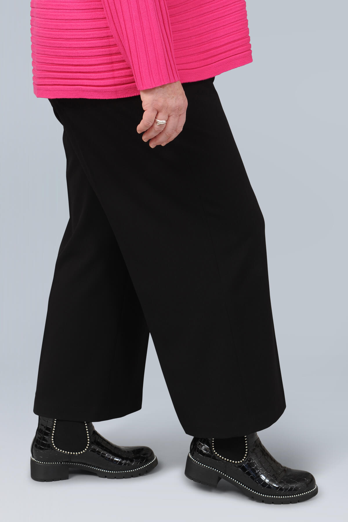 Robell Gigi culotte style trousers  - black