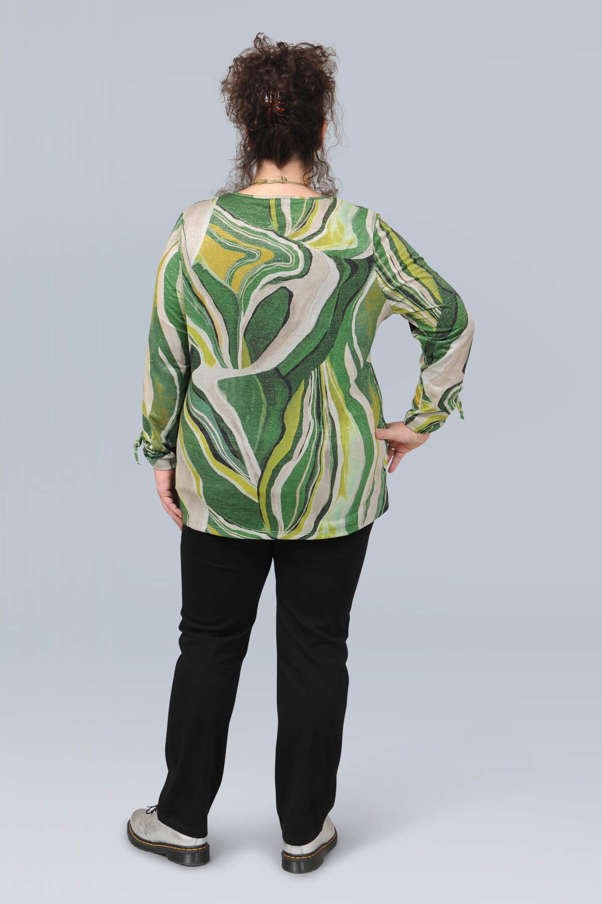 See You shimmer 'lurex' top - greens