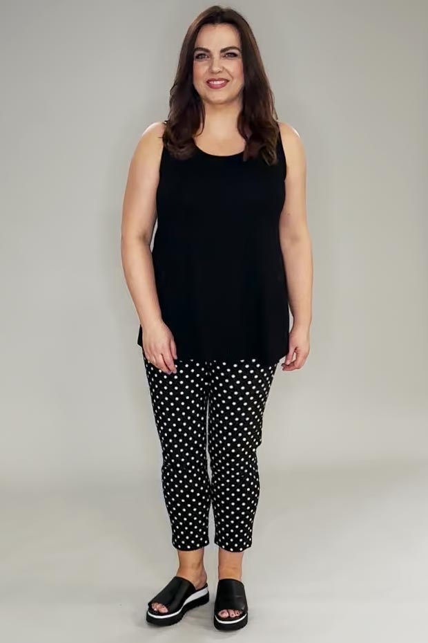 Robell Bella spot crops - black/white