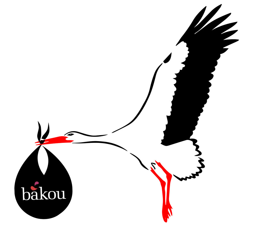 Stork with bag of Bakou New Arrivals