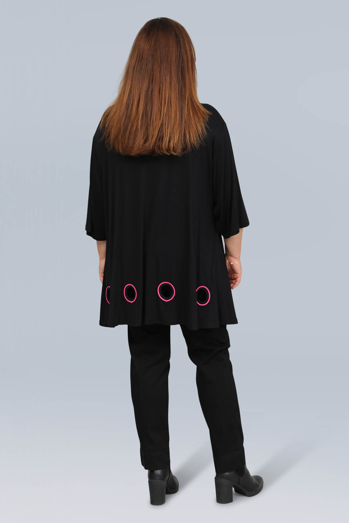 AKH Thea top - black/fuchsia