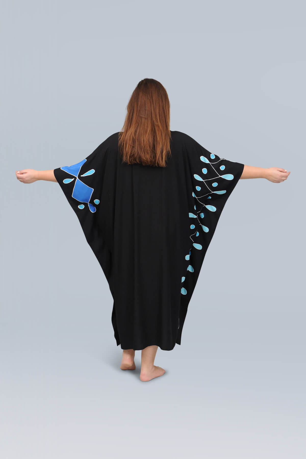 Angel Circle long kaftan - turq