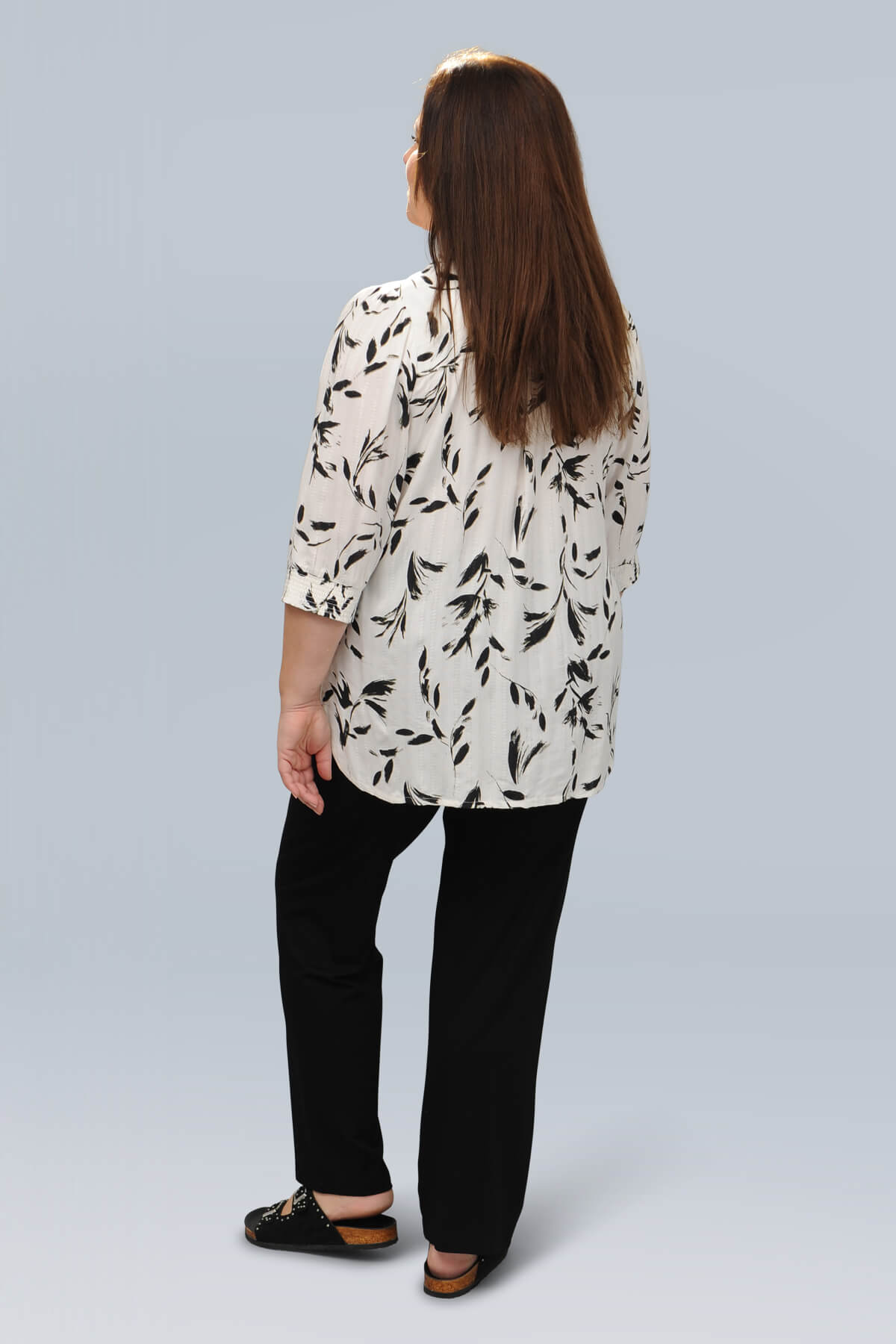 Ciso floral shirt - black/ecru