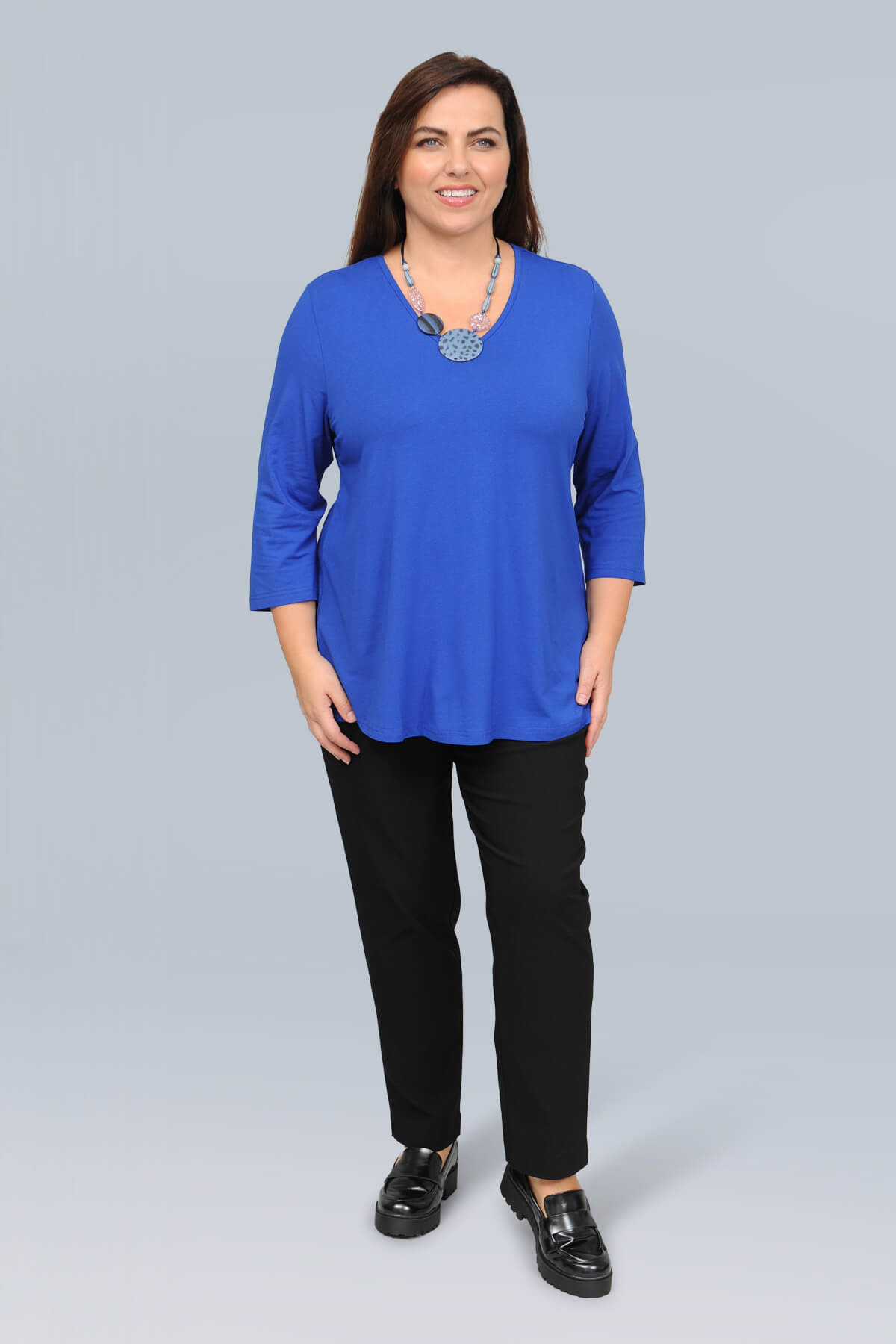 Ciso 3/4 sleeve t-shirt - ultra blue