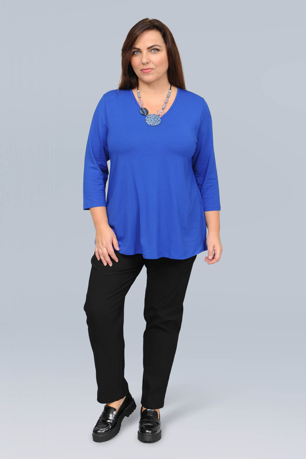 Ciso 3/4 sleeve t-shirt - ultra blue