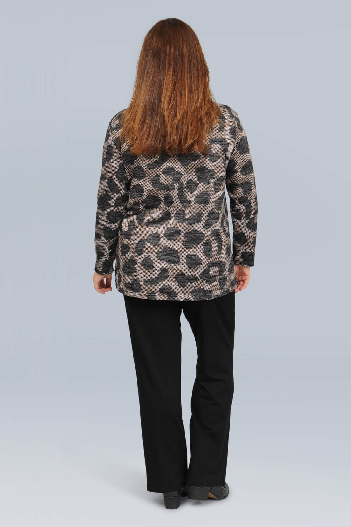 Doris Streich animal print dotty top