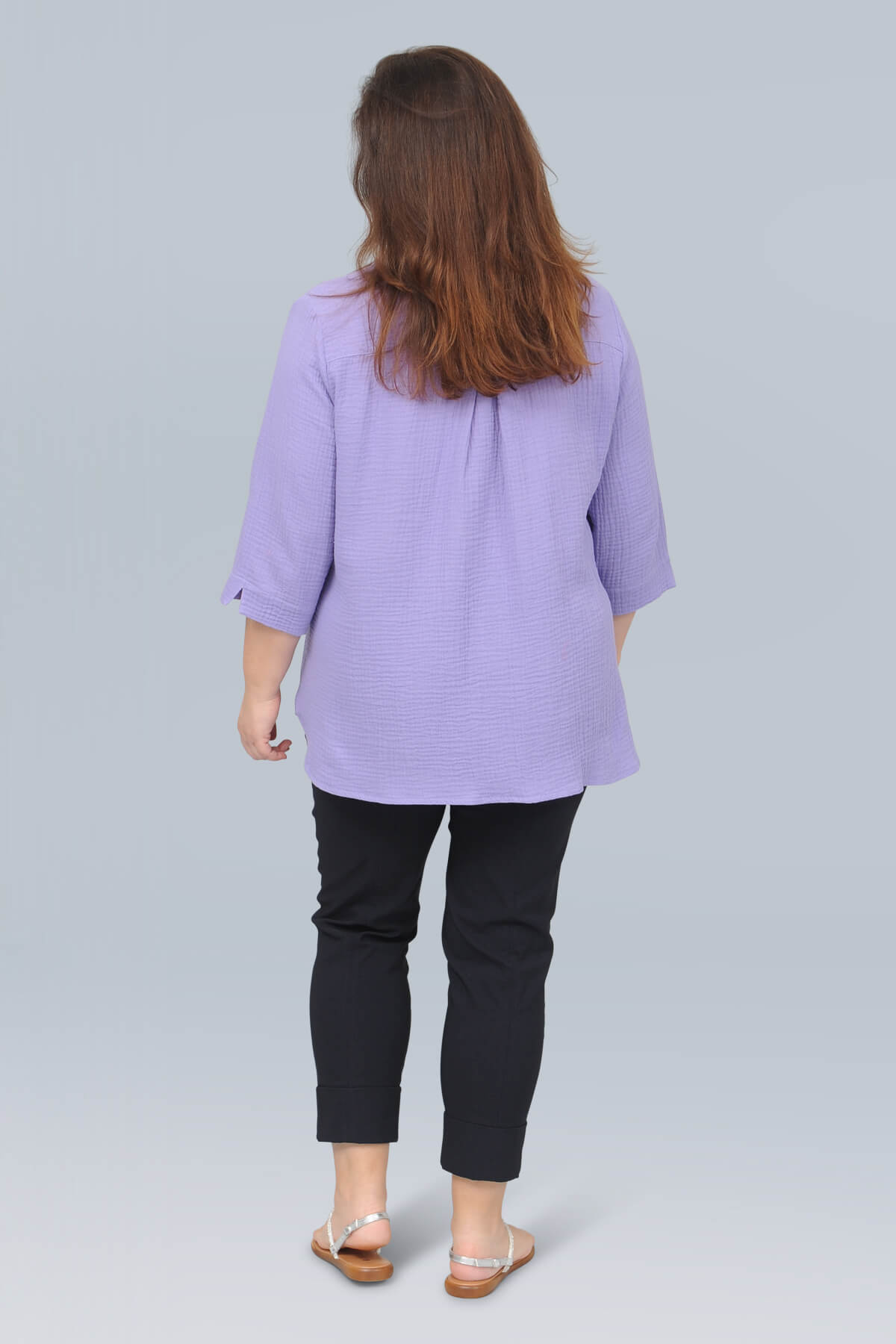 K J Brand 'waffle' shirt - lilac