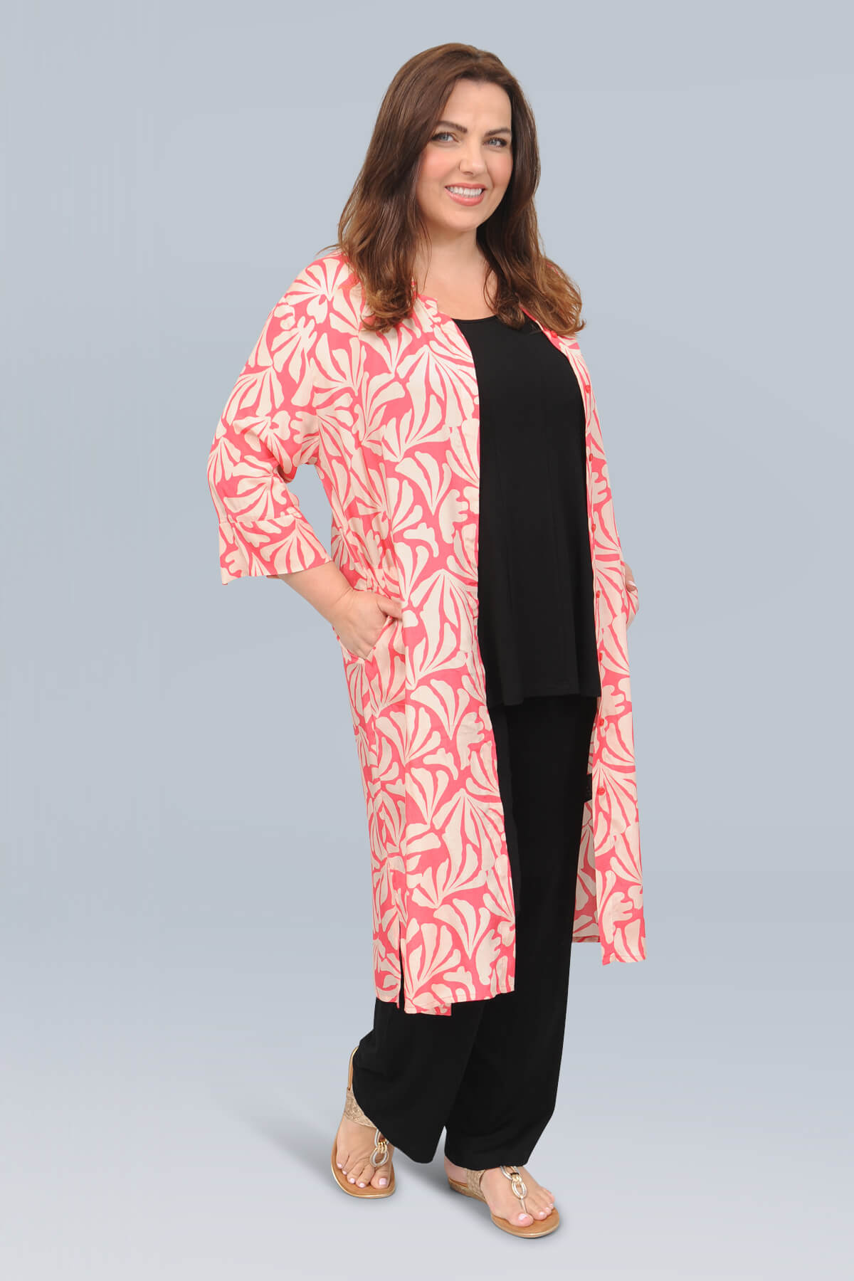 Masai Nimes shirt/dress - hibiscus