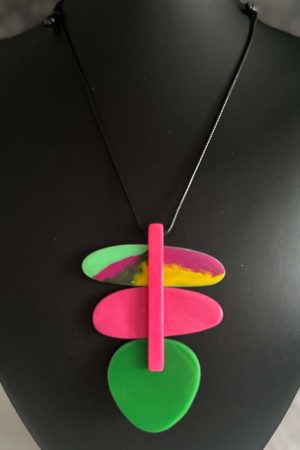 A vibrant fun necklace from Bakou's accessories range