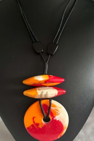 A bright and bold extendable necklace from the accessories range at Bakou London