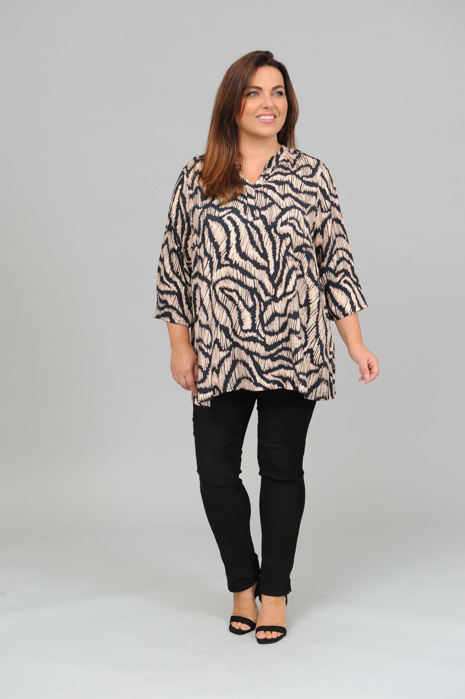 Pont Neuf Francy Tea squiggle top - rose