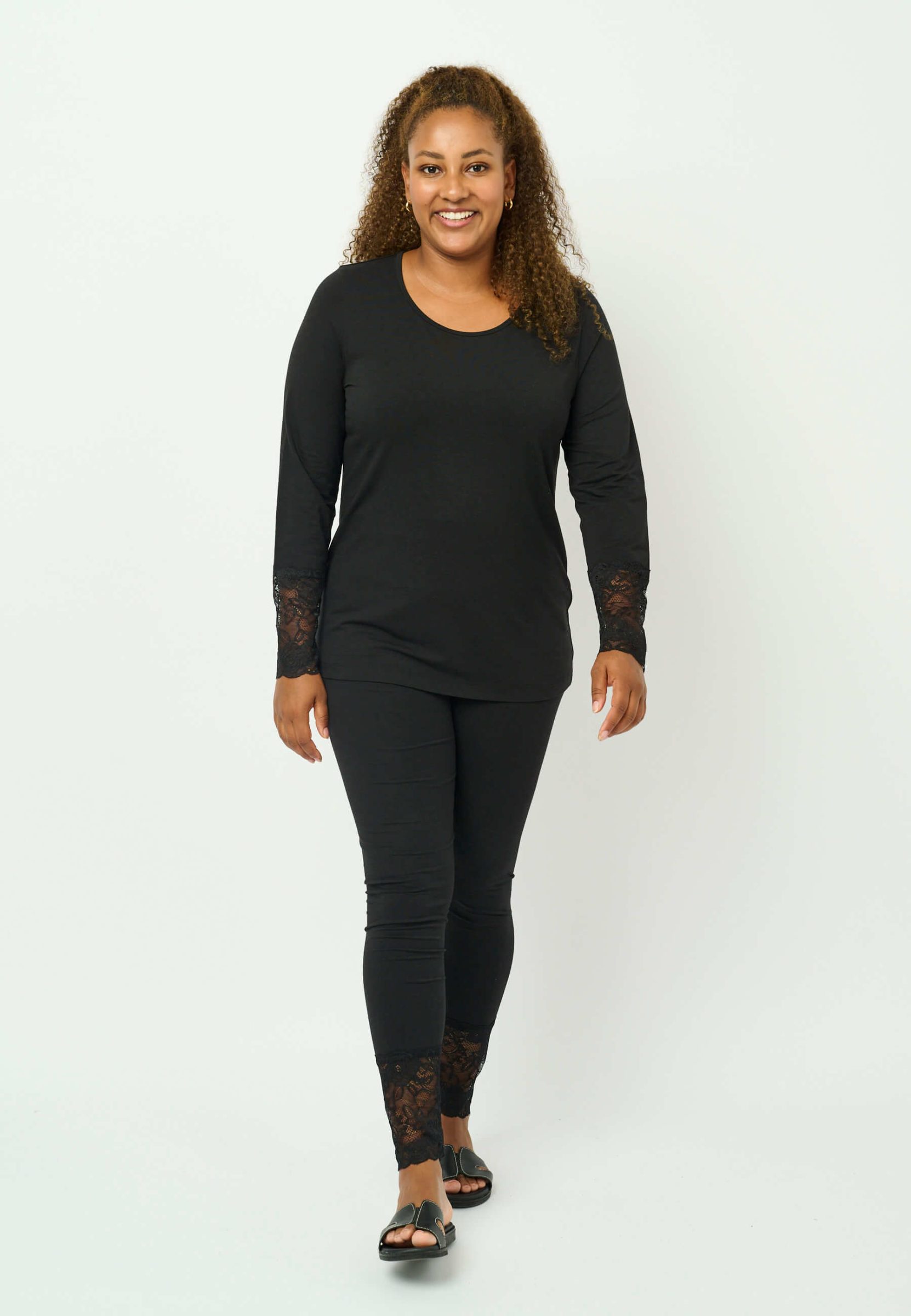 Pont Neuf Iris bamboo leggings - black