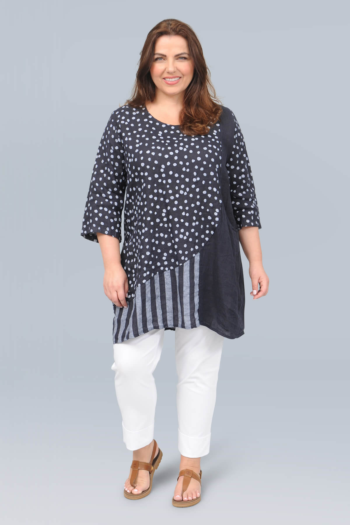 Pont Neuf Leoni tunic – navy | Bakou