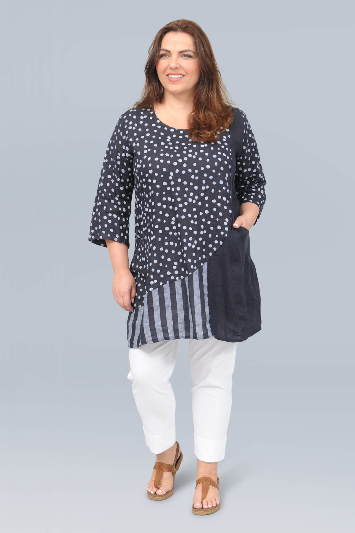 Pont Neuf Leoni tunic – navy | Bakou