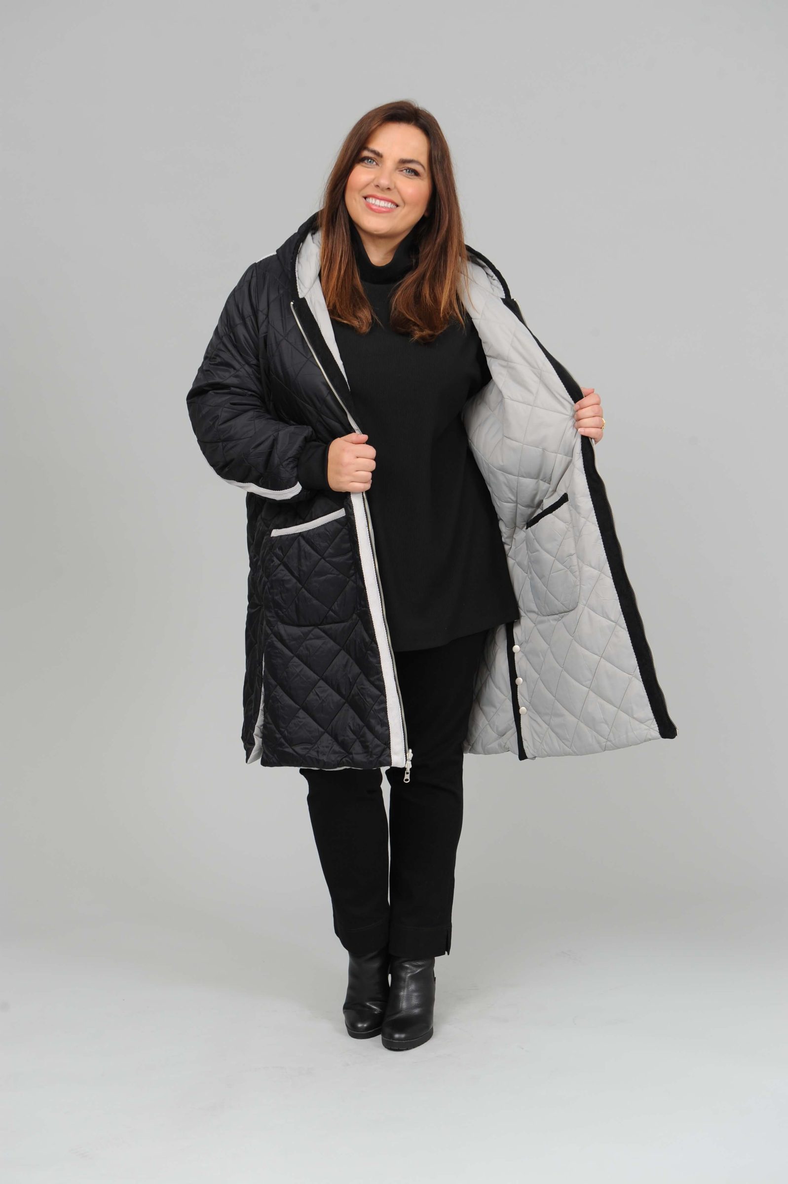 Pont Neuf Liva reversible coat - kit/black