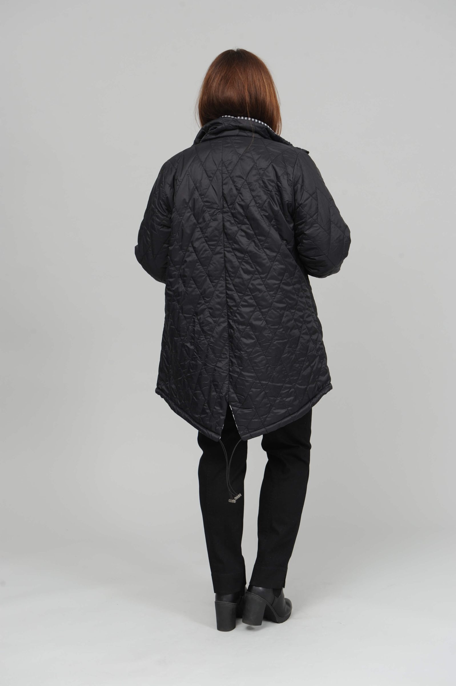 Pont Neuf Loui reversible jacket - black/black and white check