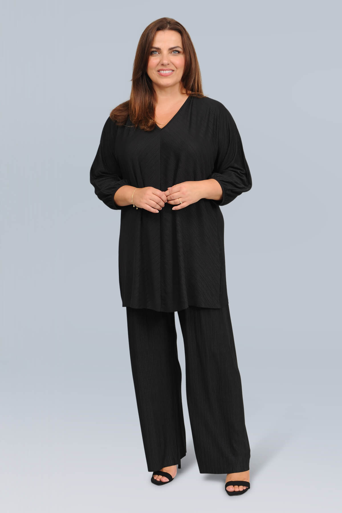 See You plisse tunic - black