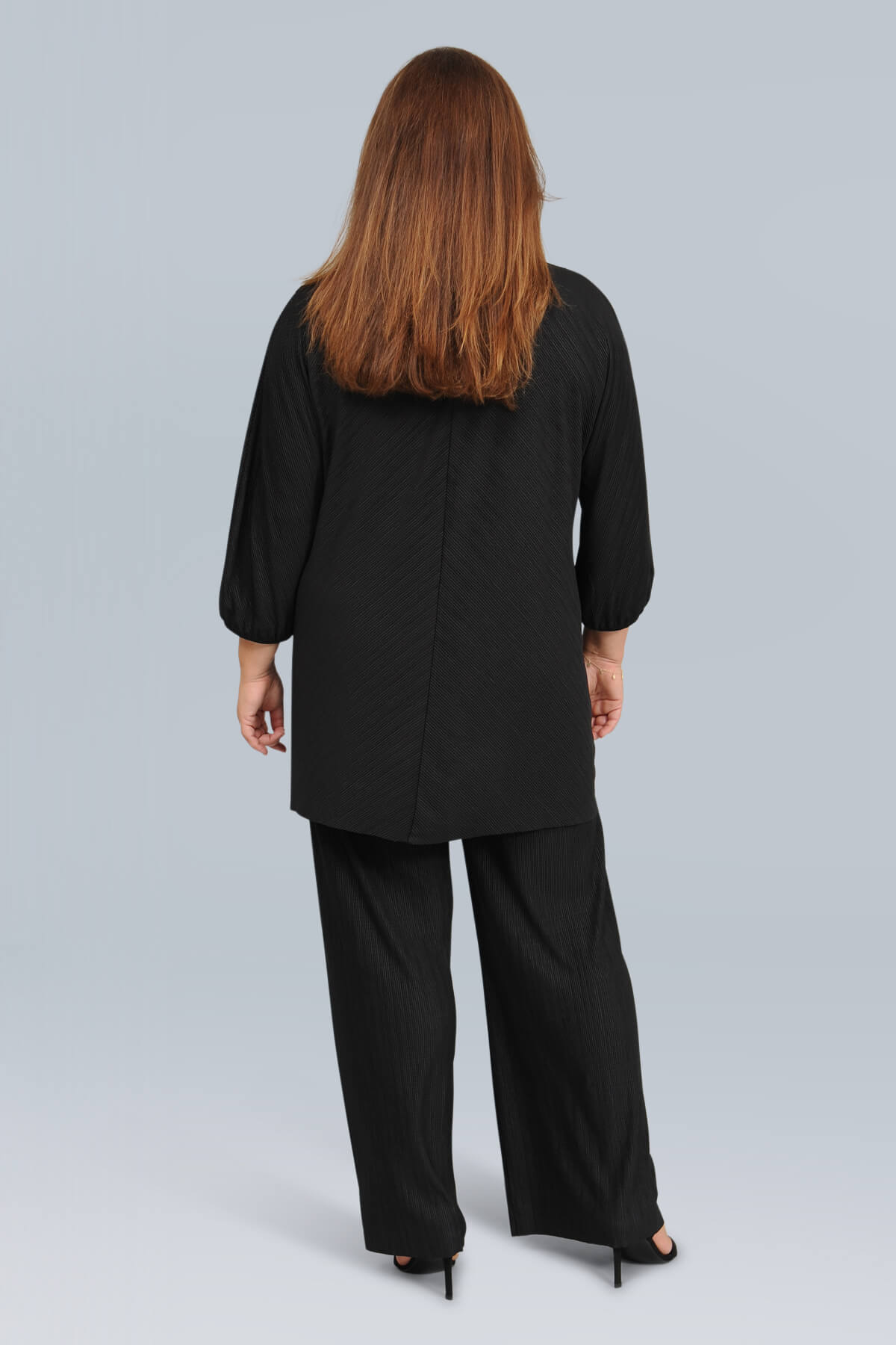 See You plisse tunic - black