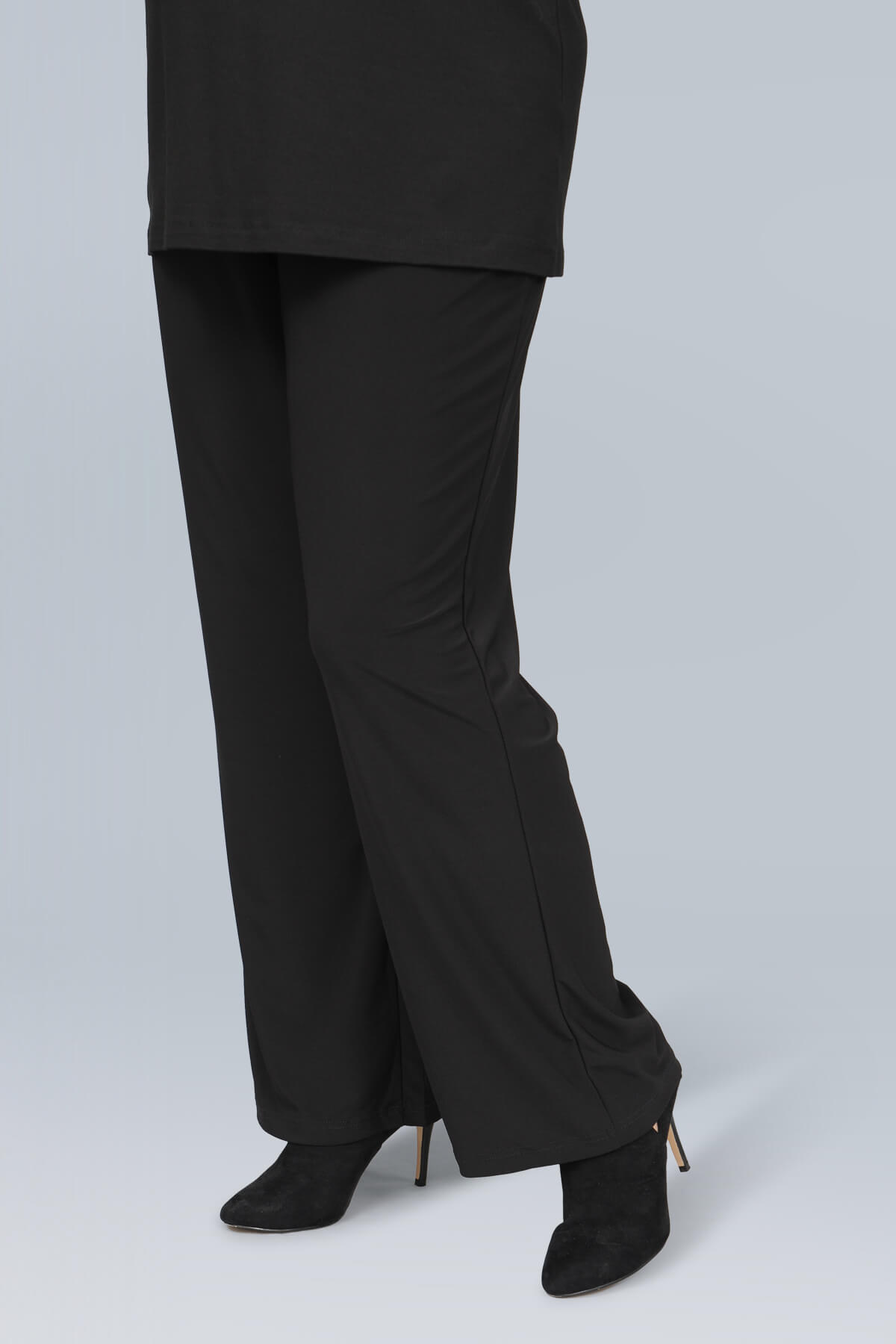 See You silky palazzo trousers - black