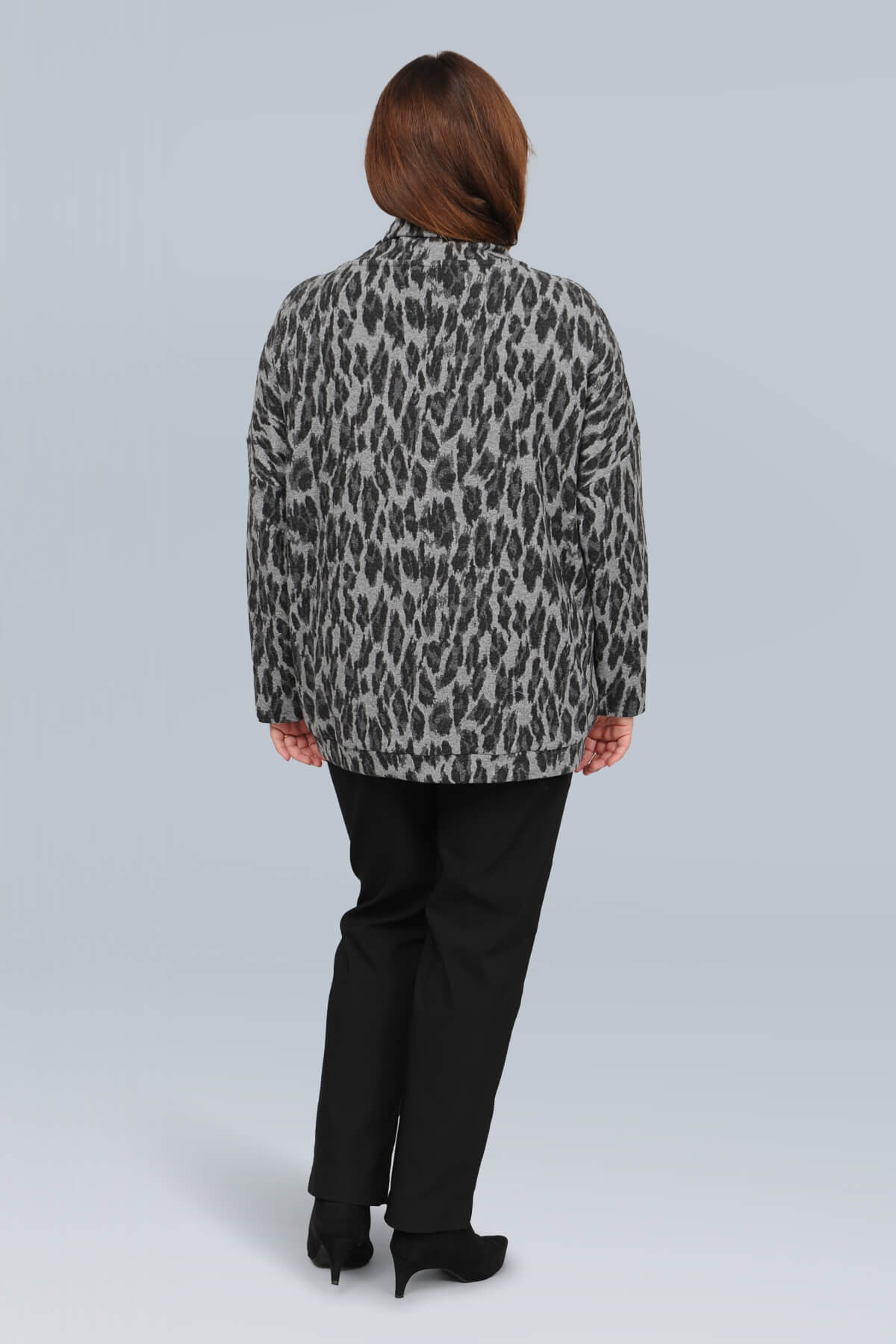 Via Appia animal print cowl top