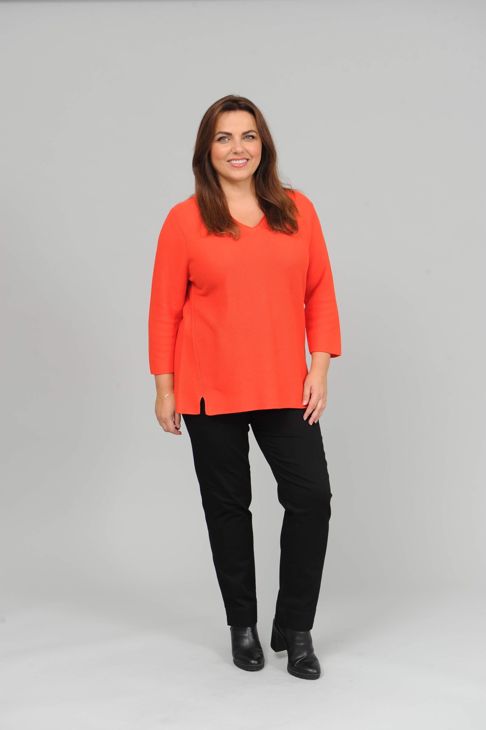 Via Appia cotton jumper - coral