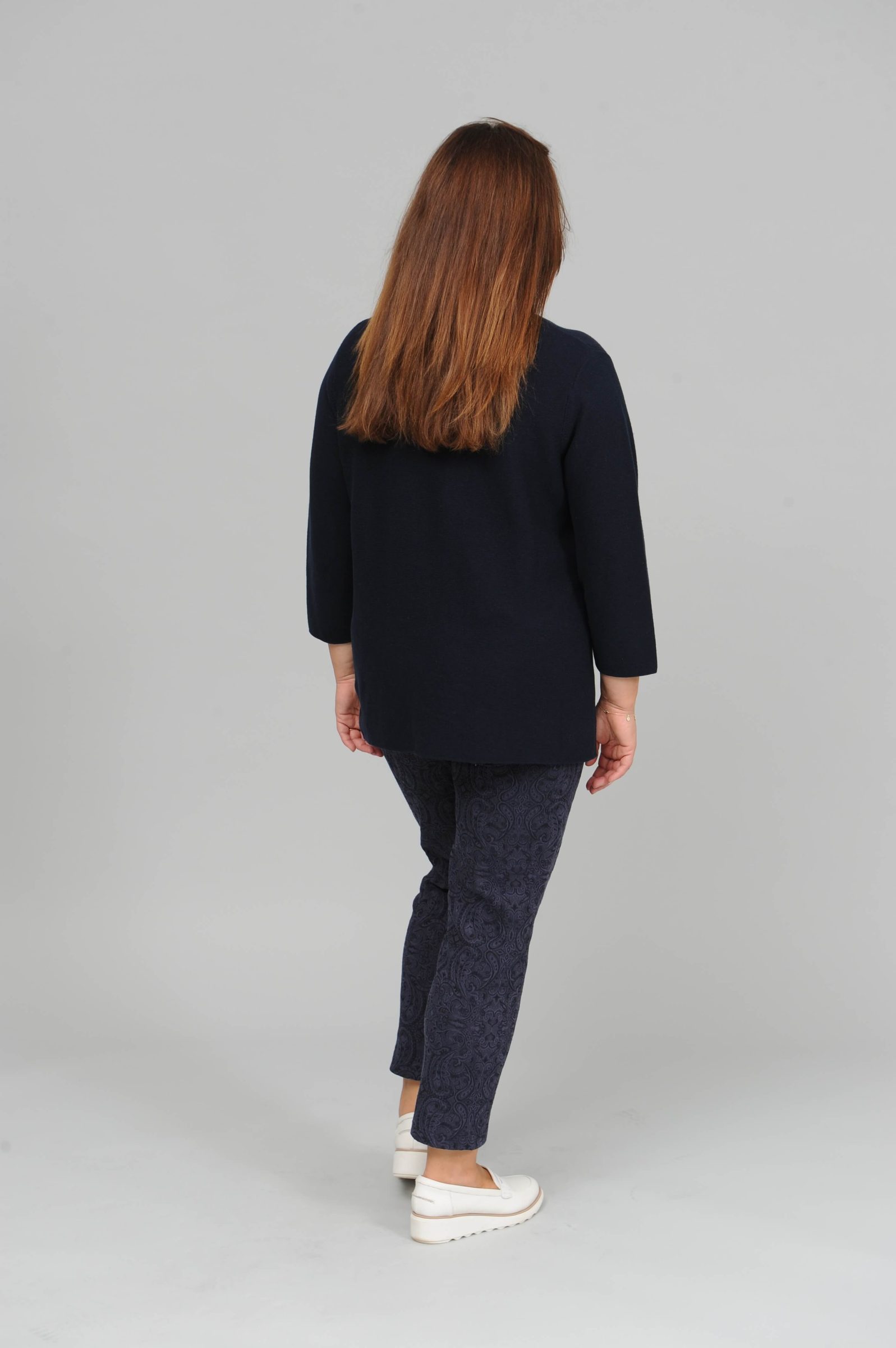 Via Appia cotton jumper - navy