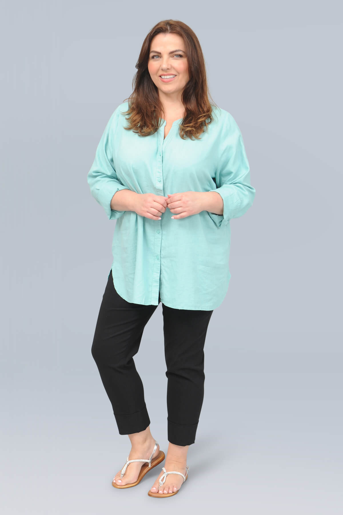 Wasabi Corinna 5 shirt - aqua