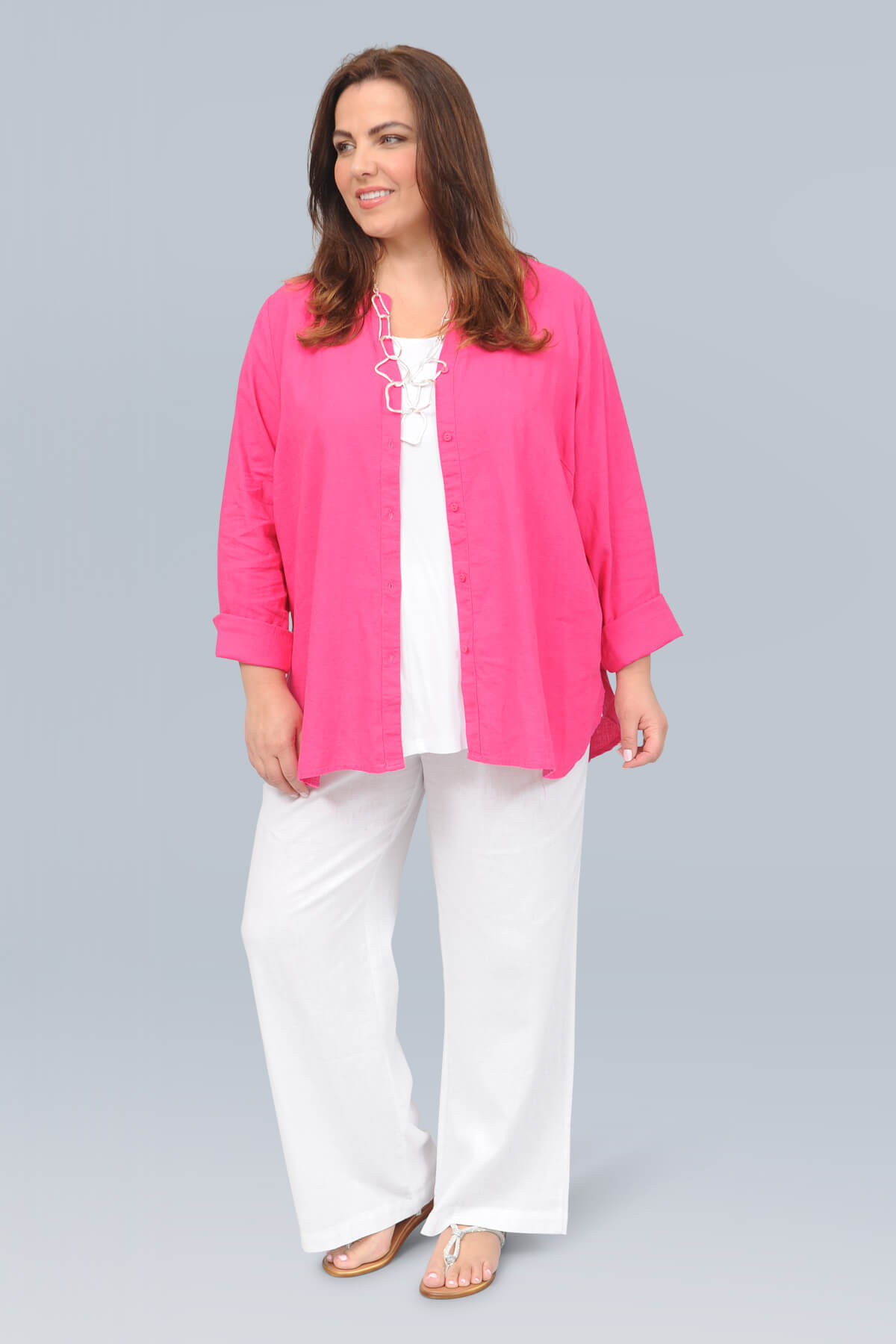 Wasabi Corinna 5 shirt - fuchsia rose