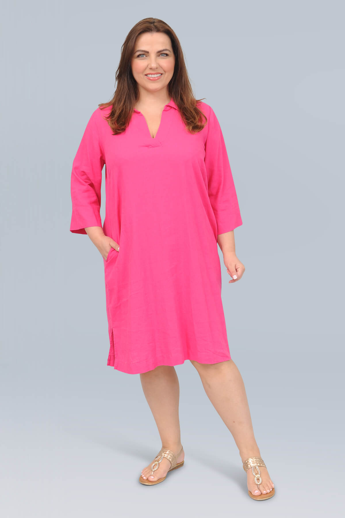 Wasabi Corinna 6 dress/tunic - papaya