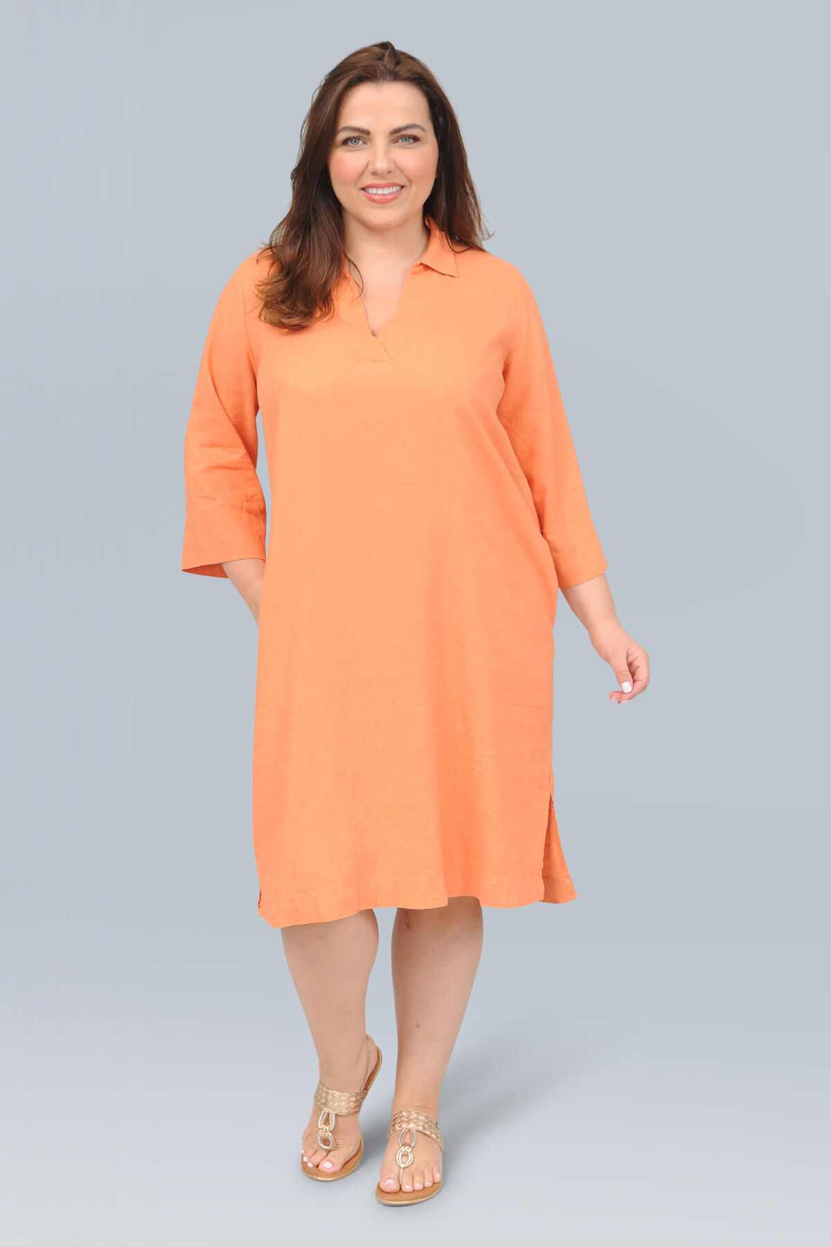 Wasabi Corinna 6 dress/tunic - papaya