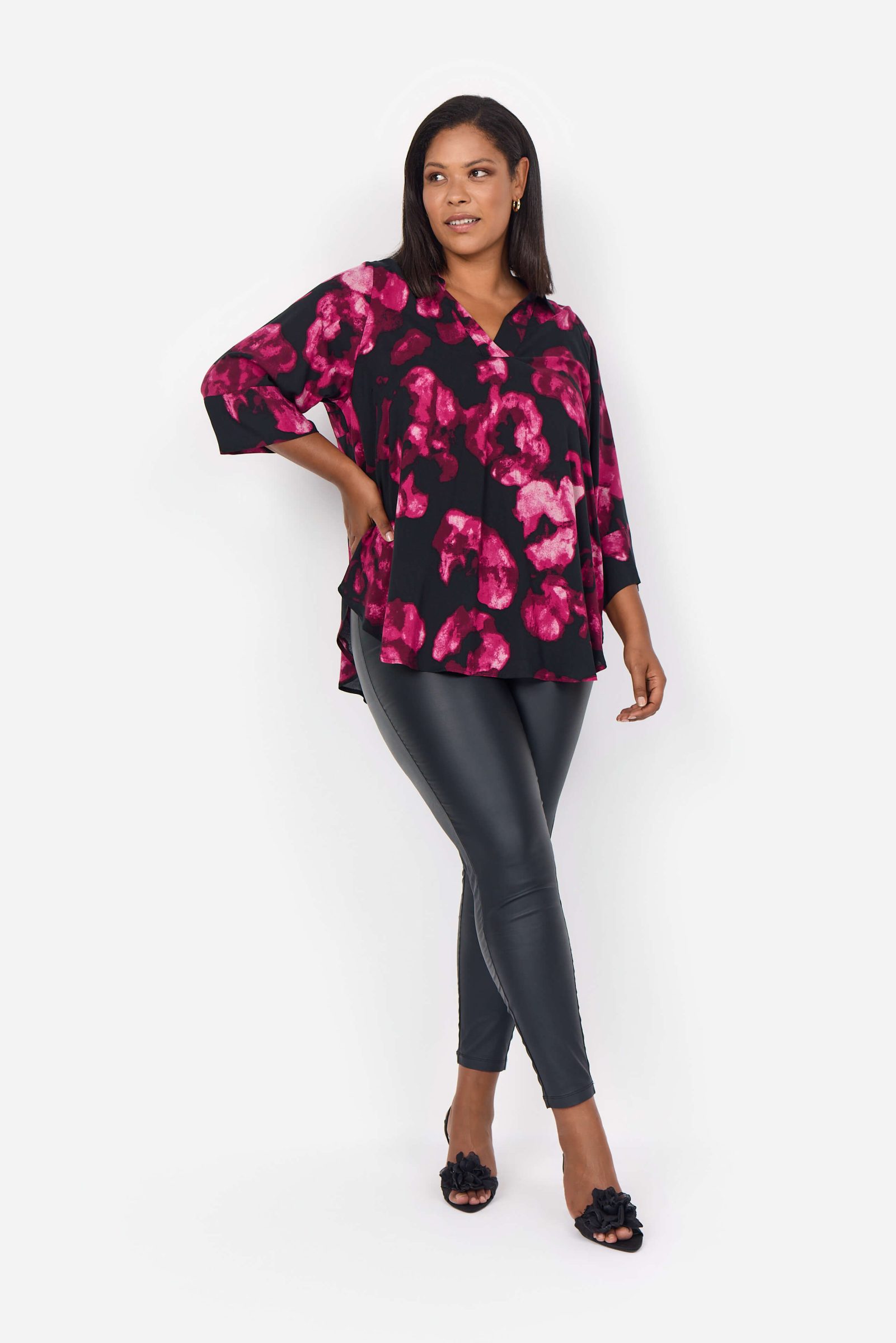 Wasabi Keisie 2 tunic - pink floral combi