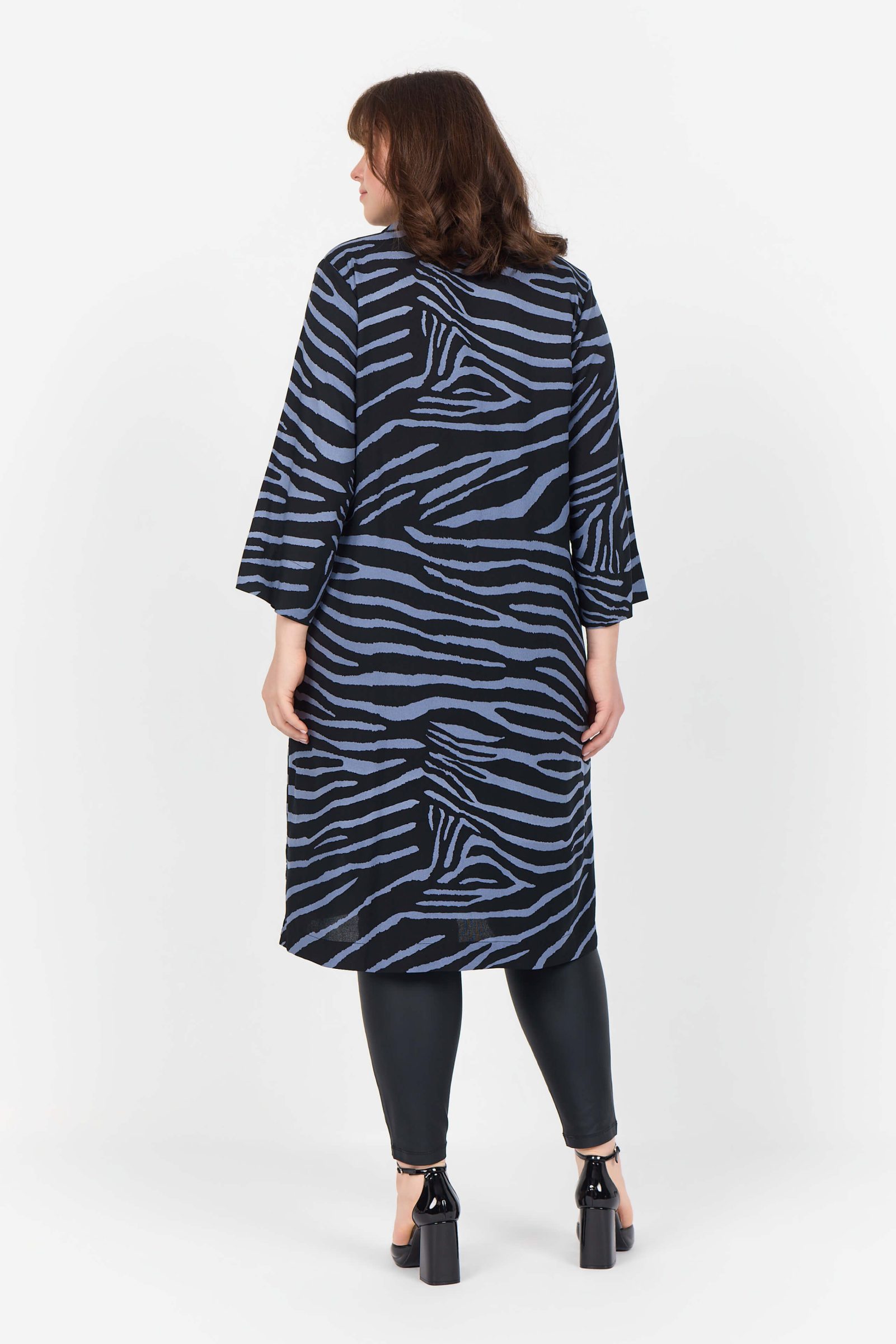 Wasabi Kenja 3 animal print tunic - flint blue combi