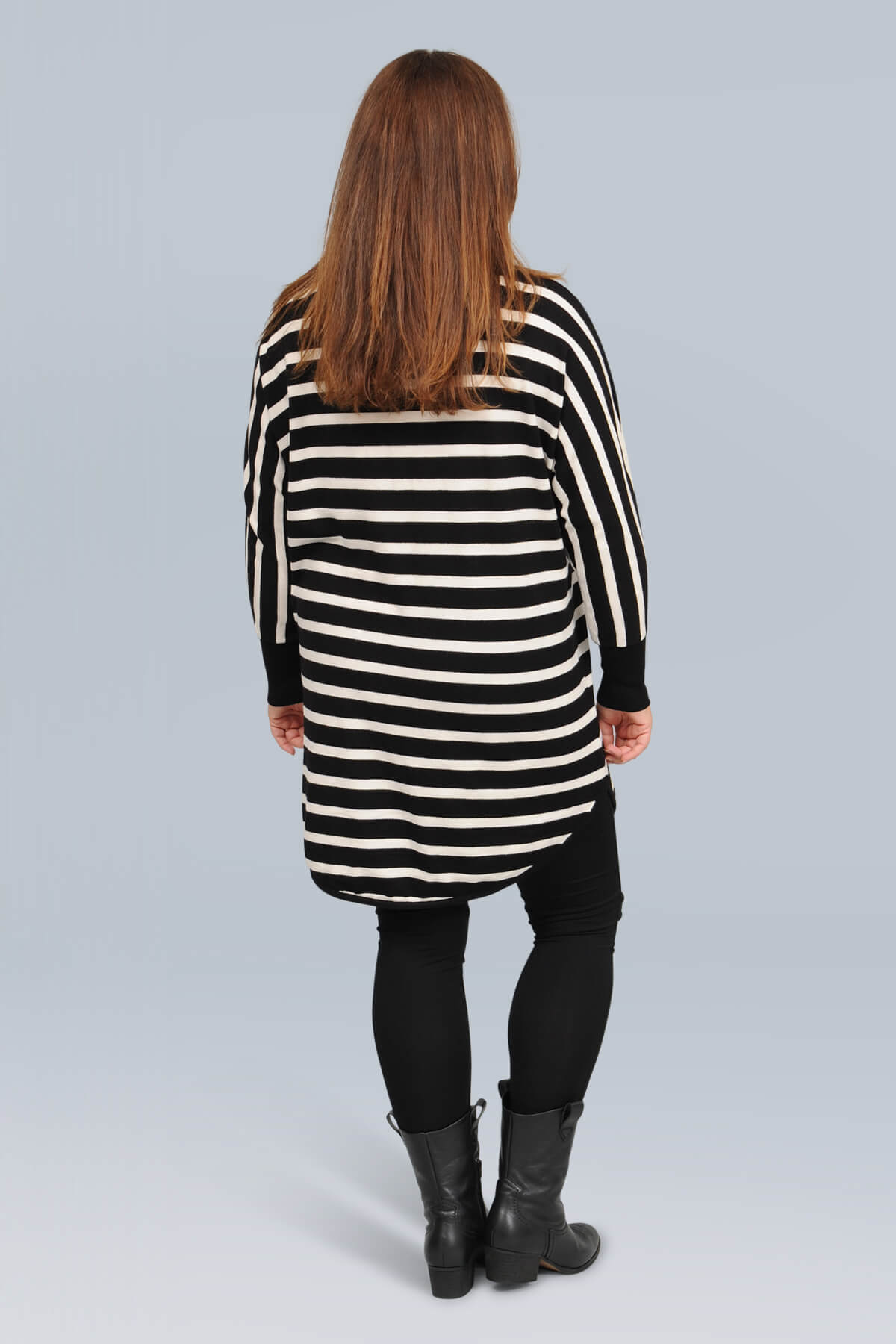 Wasabi Shanti 6 striped jumper - black/cream combi