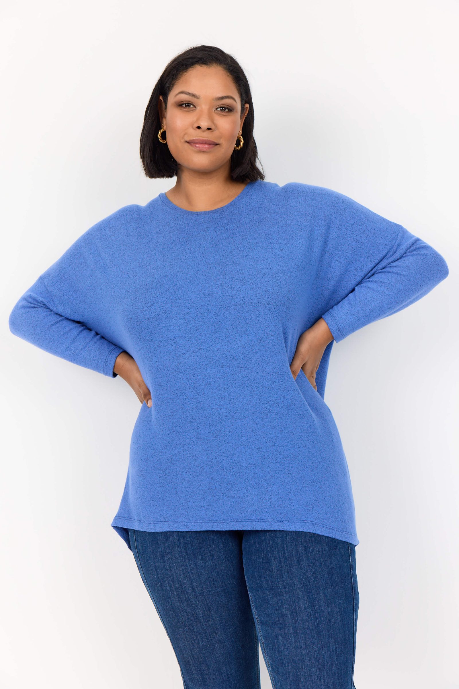 Wasabi Simone 4 batwing jumper - amparo blue